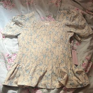 Rachel Parcell Nordstrom Peplum Blouse